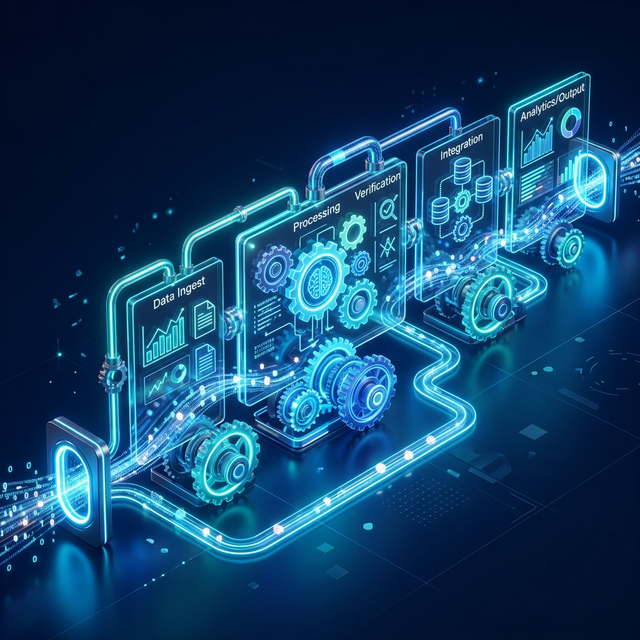 Sleek digital workflow visualization